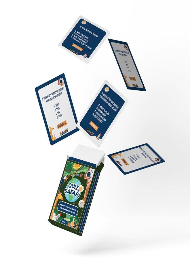 Gangaur Quiz Safari Card Game - Fun Educational Trivia for Kids and & All Ages - Perfect for Game Nights, Parties, and Learning Fun - Interactive and Engaging Game | Age 6 + - Image 4
